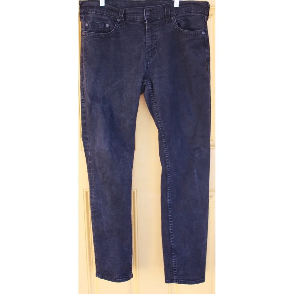 True Religion World Tour Geno Relaxed Black Slim‎ Straight Jeans *SZ 38-40/34